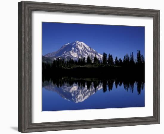 Mt. Rainier from Eunice Lake, Mt. Rainier National Park, Washington, USA-Jamie & Judy Wild-Framed Photographic Print