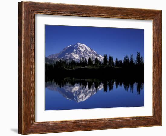 Mt. Rainier from Eunice Lake, Mt. Rainier National Park, Washington, USA-Jamie & Judy Wild-Framed Photographic Print