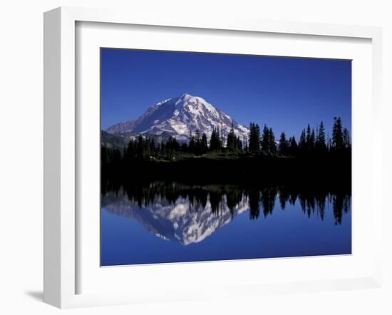 Mt. Rainier from Eunice Lake, Mt. Rainier National Park, Washington, USA-Jamie & Judy Wild-Framed Photographic Print