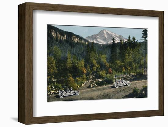 'Mt. Rainier from National Park Inn', c1916-Asahel Curtis-Framed Photographic Print