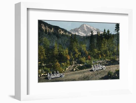 'Mt. Rainier from National Park Inn', c1916-Asahel Curtis-Framed Photographic Print