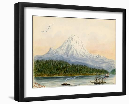 Mt. Rainier From Seattle-Alfred Downing-Framed Giclee Print