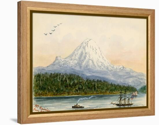 Mt. Rainier From Seattle-Alfred Downing-Framed Premier Image Canvas