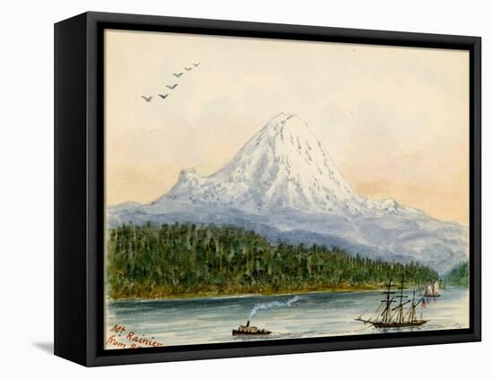 Mt. Rainier From Seattle-Alfred Downing-Framed Premier Image Canvas