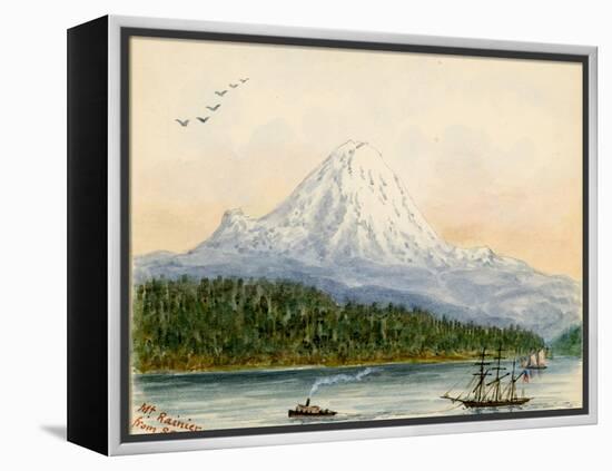 Mt. Rainier From Seattle-Alfred Downing-Framed Premier Image Canvas