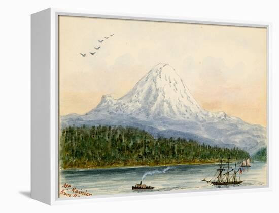 Mt. Rainier From Seattle-Alfred Downing-Framed Premier Image Canvas