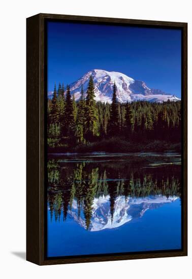 Mt. Rainier III-Ike Leahy-Framed Premier Image Canvas