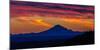 Mt Redoubt Volcano at Skilak Lake, Alaska, the Aleutian Mountain Range-null-Mounted Photographic Print