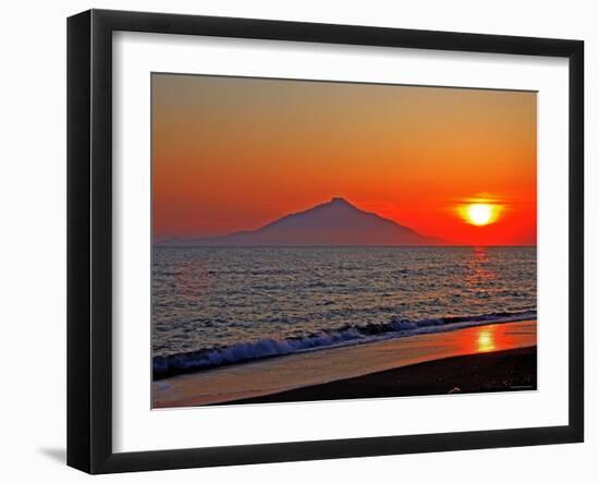 Mt. Rishiri at Sunset-null-Framed Photographic Print