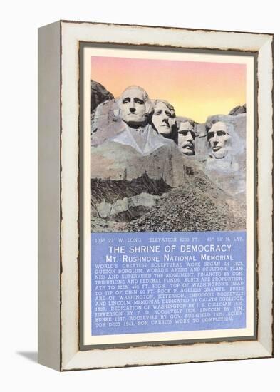 Mt. Rushmmore, South Dakota-null-Framed Stretched Canvas