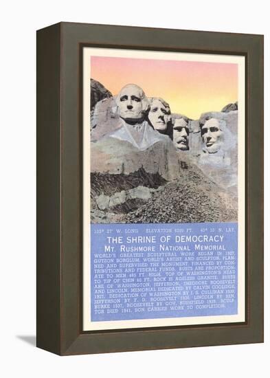 Mt. Rushmmore, South Dakota-null-Framed Stretched Canvas