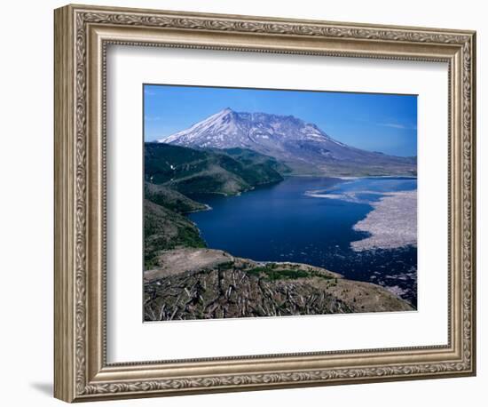 Mt. Saint Helens and Spirit Lake, Mt. Saint Helens National Volcanic Monument, Washington, USA-Jamie & Judy Wild-Framed Photographic Print