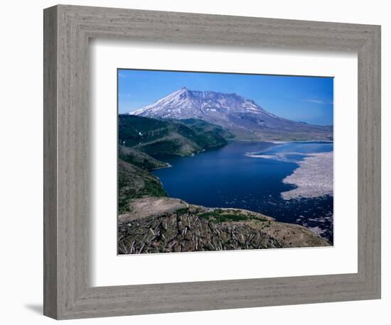 Mt. Saint Helens and Spirit Lake, Mt. Saint Helens National Volcanic Monument, Washington, USA-Jamie & Judy Wild-Framed Photographic Print