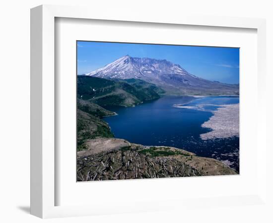 Mt. Saint Helens and Spirit Lake, Mt. Saint Helens National Volcanic Monument, Washington, USA-Jamie & Judy Wild-Framed Photographic Print