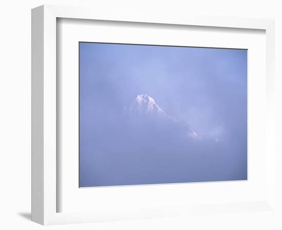 Mt. Shuksan Peaking Through the Clouds, North Cascades National Park, Washington, USA-Charles Sleicher-Framed Photographic Print