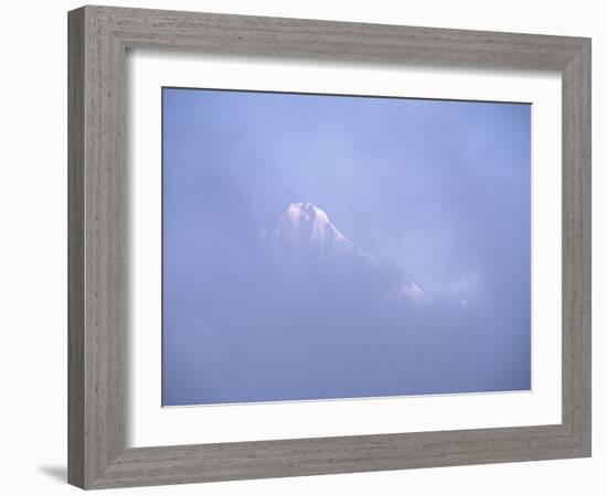 Mt. Shuksan Peaking Through the Clouds, North Cascades National Park, Washington, USA-Charles Sleicher-Framed Photographic Print