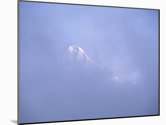 Mt. Shuksan Peaking Through the Clouds, North Cascades National Park, Washington, USA-Charles Sleicher-Mounted Photographic Print