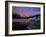 Mt. Shuksan Reflecting into a Partial Ice Covered Picture Lake at Sunset-null-Framed Photographic Print