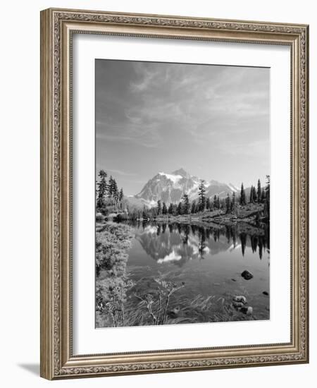 Mt Shuksan with Picture Lake, Mt Baker National Recreation Area, Washington, USA-Stuart Westmorland-Framed Photographic Print