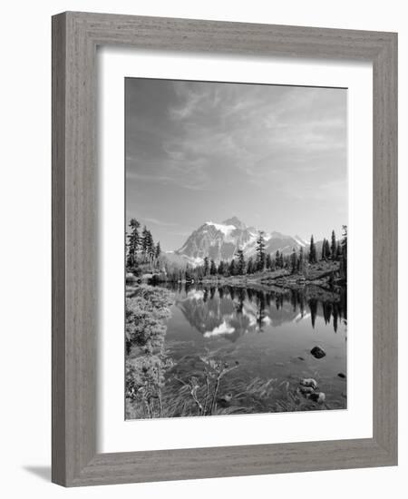 Mt Shuksan with Picture Lake, Mt Baker National Recreation Area, Washington, USA-Stuart Westmorland-Framed Photographic Print