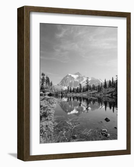 Mt Shuksan with Picture Lake, Mt Baker National Recreation Area, Washington, USA-Stuart Westmorland-Framed Photographic Print