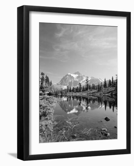 Mt Shuksan with Picture Lake, Mt Baker National Recreation Area, Washington, USA-Stuart Westmorland-Framed Photographic Print