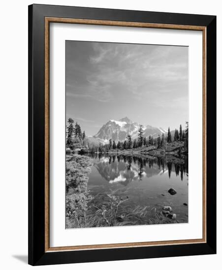 Mt Shuksan with Picture Lake, Mt Baker National Recreation Area, Washington, USA-Stuart Westmorland-Framed Photographic Print