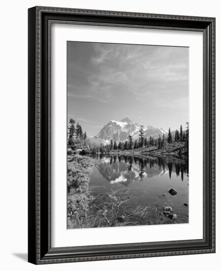 Mt Shuksan with Picture Lake, Mt Baker National Recreation Area, Washington, USA-Stuart Westmorland-Framed Photographic Print