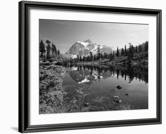 Mt Shuksan with Picture Lake, Mt Baker National Recreation Area, Washington, USA-Stuart Westmorland-Framed Photographic Print