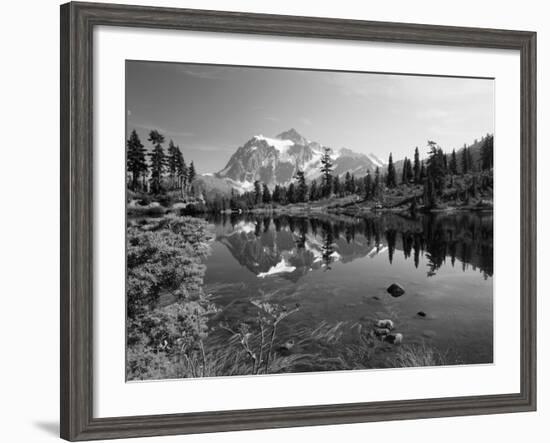 Mt Shuksan with Picture Lake, Mt Baker National Recreation Area, Washington, USA-Stuart Westmorland-Framed Photographic Print