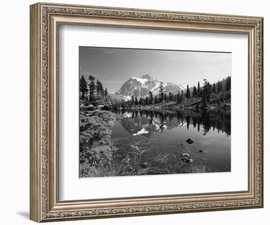 Mt Shuksan with Picture Lake, Mt Baker National Recreation Area, Washington, USA-Stuart Westmorland-Framed Photographic Print