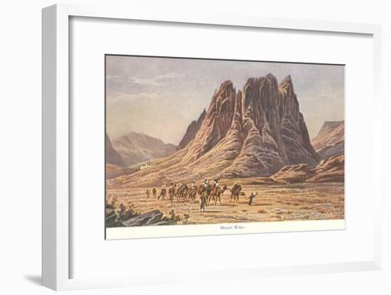 Mt. Sinai, Israelites Wandering in the Wilderness-null-Framed Art Print