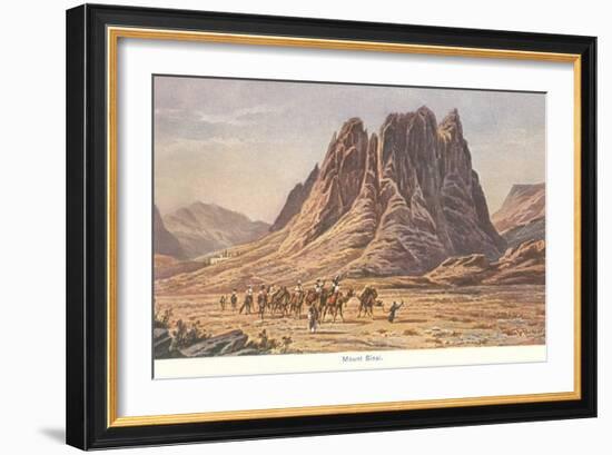 Mt. Sinai, Israelites Wandering in the Wilderness-null-Framed Art Print