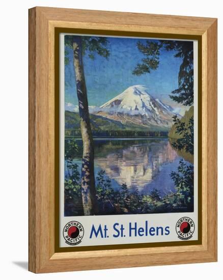 Mt. St. Helens Poster-Gustav Krollmann-Framed Premier Image Canvas