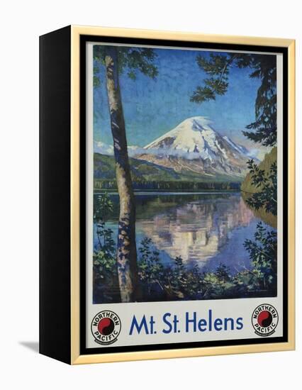 Mt. St. Helens Poster-Gustav Krollmann-Framed Premier Image Canvas