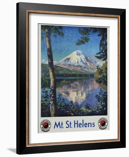 Mt. St. Helens Poster-Gustav Krollmann-Framed Giclee Print