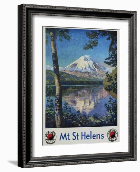 Mt. St. Helens Poster-Gustav Krollmann-Framed Giclee Print