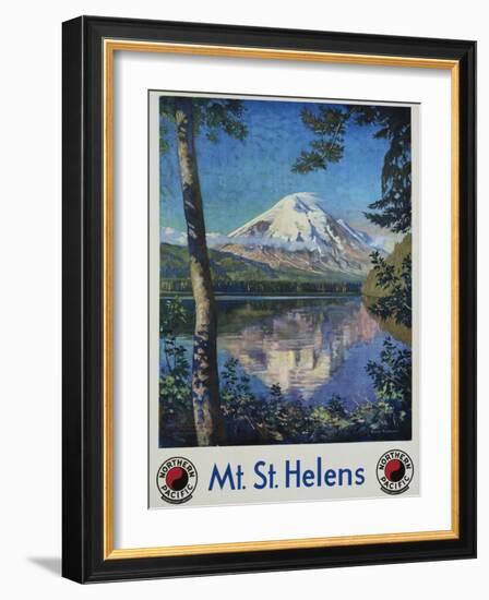 Mt. St. Helens Poster-Gustav Krollmann-Framed Giclee Print