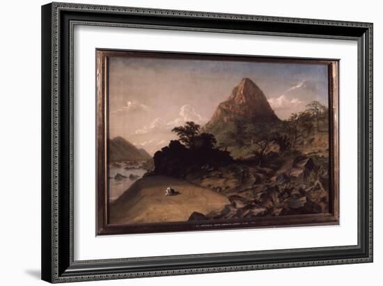 Mt Stephanie, above Kabradasa, Zambezi River by Thomas Baines-Werner Forman-Framed Giclee Print