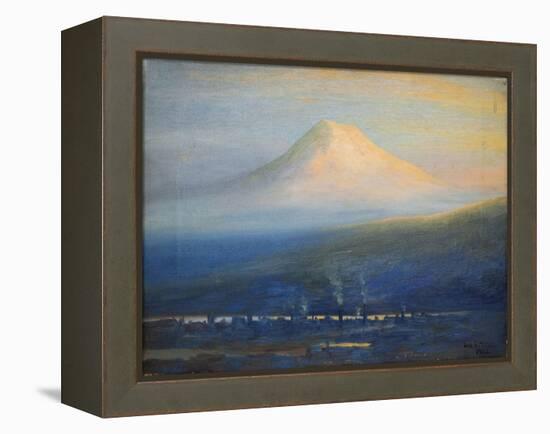 Mt. Tacoma at Sunset-Thomas Gibbs Moses-Framed Premier Image Canvas