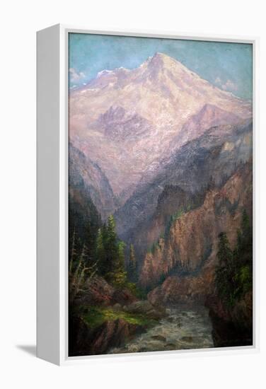 Mt. Tacoma from Tahoma Fork, 1915-1916-Frederick Holmes-Framed Premier Image Canvas