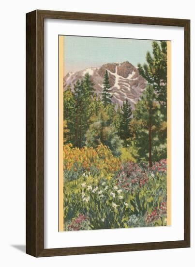 Mt. Tallac, Lake Tahoe-null-Framed Art Print