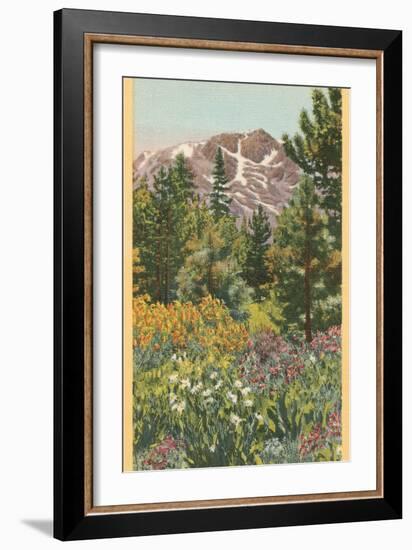 Mt. Tallac, Lake Tahoe-null-Framed Art Print