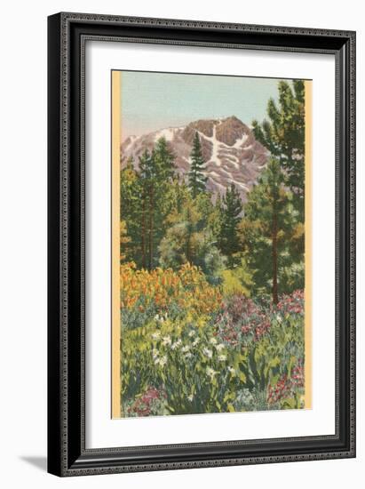 Mt. Tallac, Lake Tahoe-null-Framed Art Print