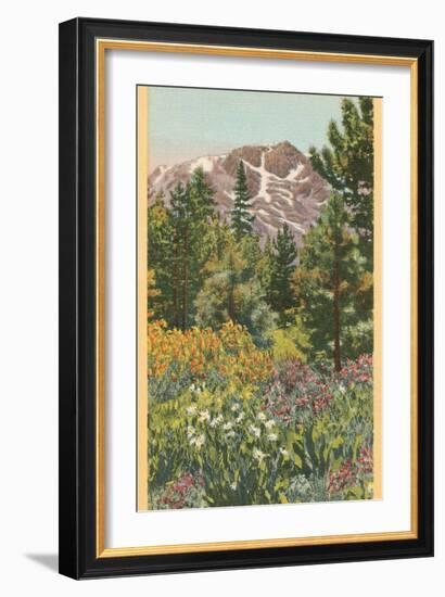 Mt. Tallac, Lake Tahoe-null-Framed Art Print