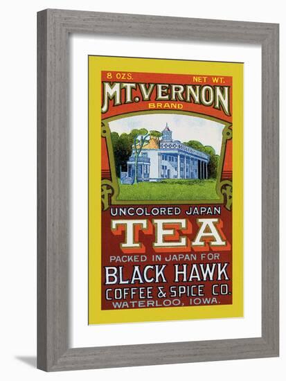 Mt. Vernon Brand Tea-null-Framed Art Print