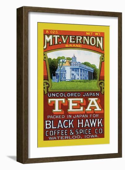 Mt. Vernon Brand Tea-null-Framed Art Print