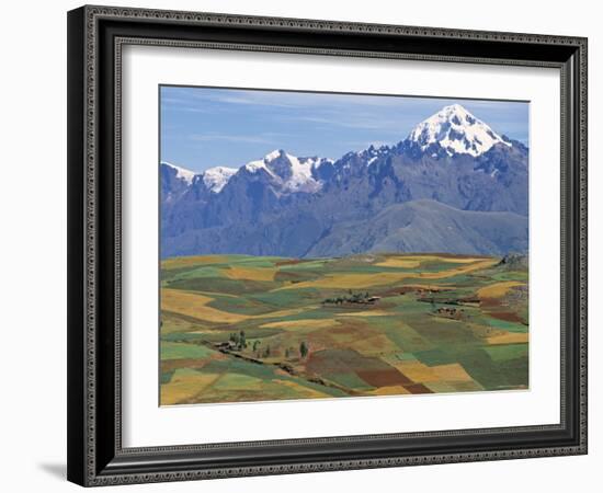 Mt Veronica Above the Sacred Valley, Nr. Cusco, Peru-Peter Adams-Framed Photographic Print