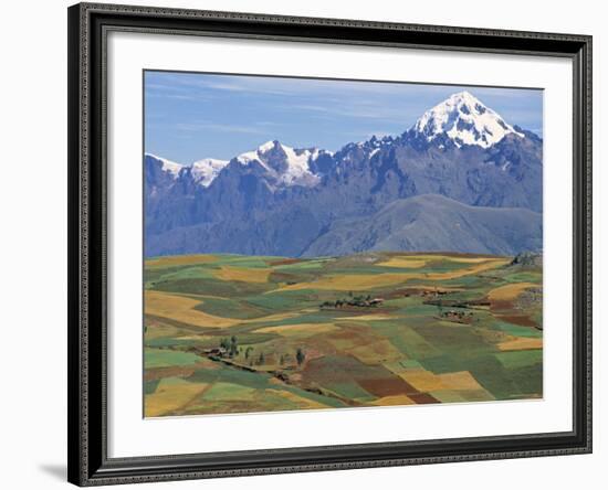 Mt Veronica Above the Sacred Valley, Nr. Cusco, Peru-Peter Adams-Framed Photographic Print