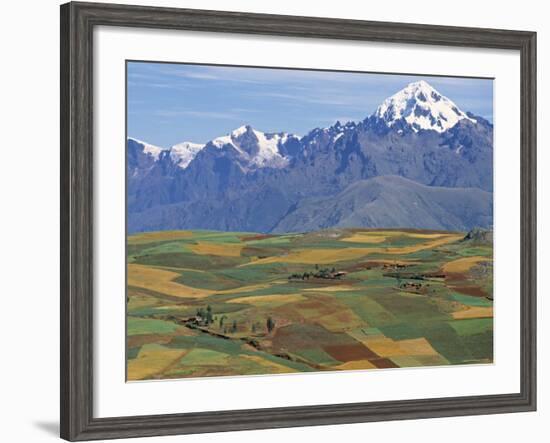 Mt Veronica Above the Sacred Valley, Nr. Cusco, Peru-Peter Adams-Framed Photographic Print